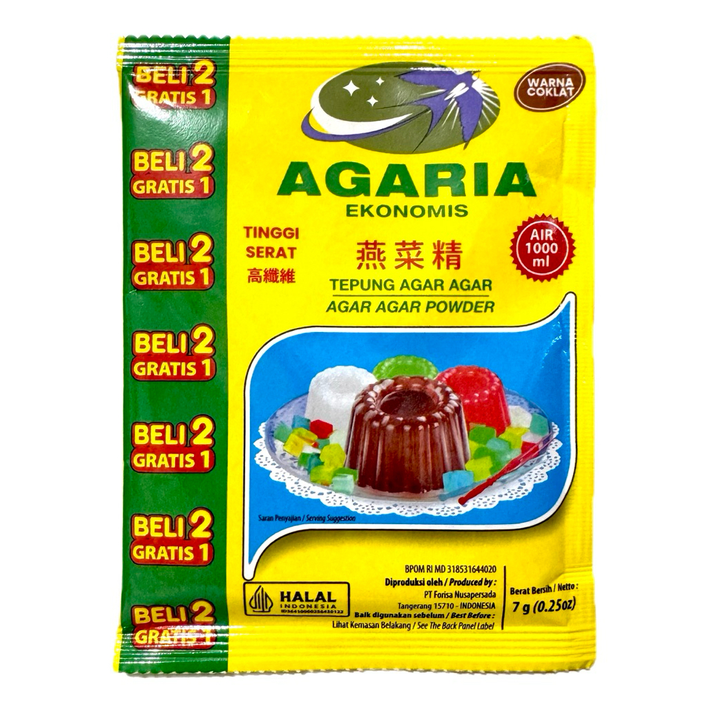 

Agaria Tepung Agar Agar Coklat 7g