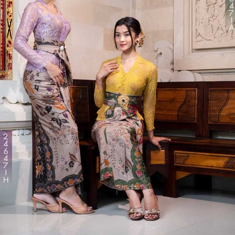 Kamen lembaran Sutra Paris set selendang murah Kamen wanita setelan kebaya Kamen rok Bali selendang