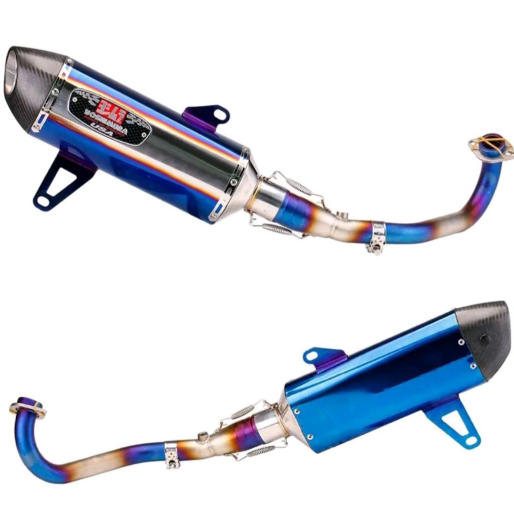 Knalpot IMPORT yoshimura r77 KHUSUS XMAX OLD ATAU XMAX CONECTED NGEBAS ADEM FULLSET