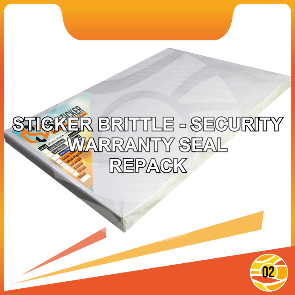 

Brittle Security Sticker A3+ Stiker Pecah Telur Digital Print - Repack 20 Lembar