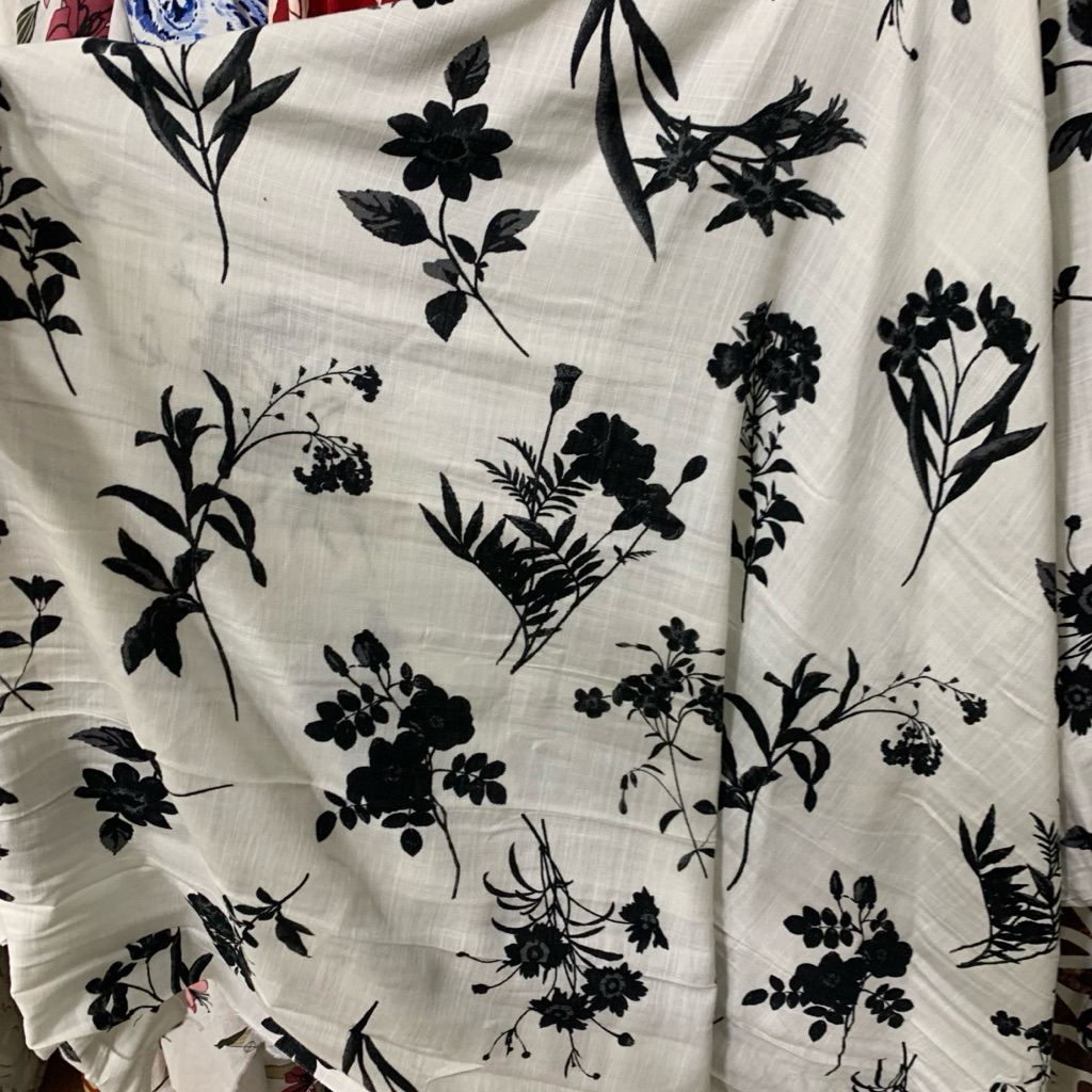 kain linen motif bunga - kain linen - kain linen premium original - kain linen premium quality