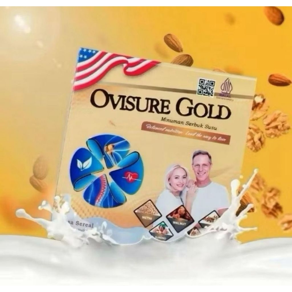 

￼Ovisure Gold Milk Original (PAKET 2 BOX LEBIH HEMAT!!!)Susu Kesehatan Ovisure Gold Mencegah Pengeroposan Tulang (KEMASAN TERBARU)