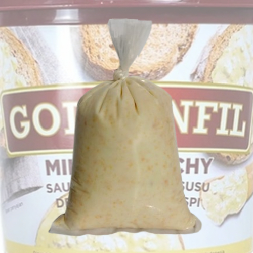 

Goldenfil Milk Crunchy Saus Manis Rasa Susu dengan Malt Crispi curah / repack