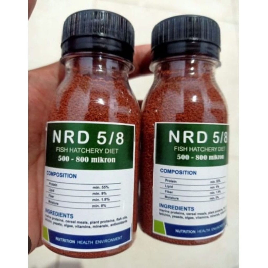 pelet nrd 5/8 ikan cupang/guppy jenis ikan lainya