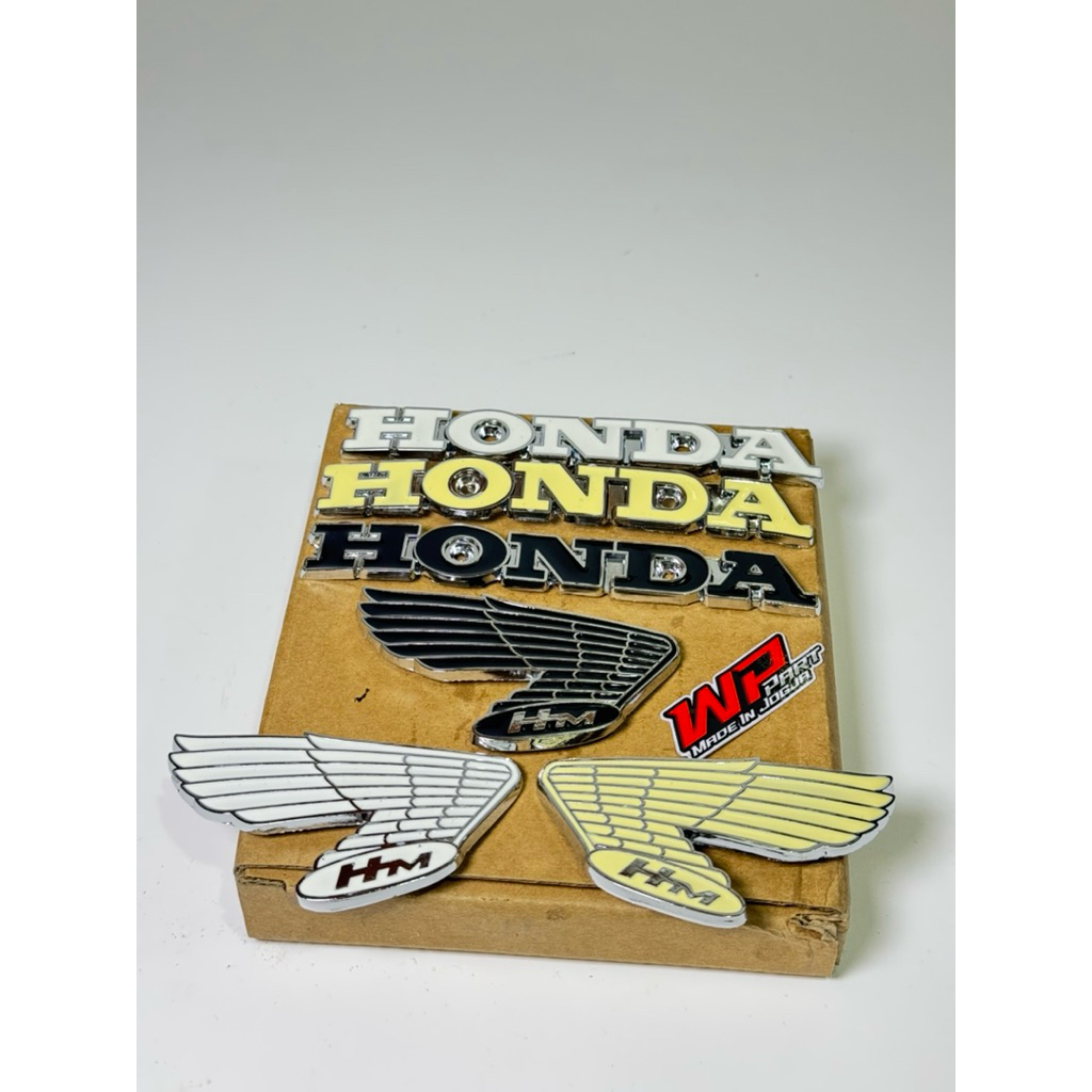 Logo Sayap Emblem Honda Cb100 Cb125 Cb Glatik Sikinangka S90Z Import Taiwan Detail Original