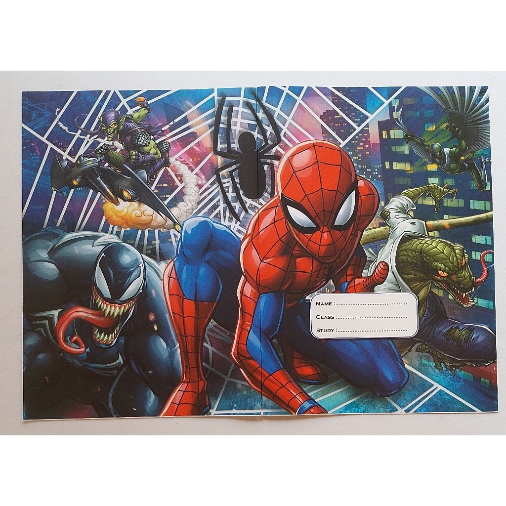 

(20LEMBAR) SAMPUL BUKU MOTIF SPIDERMAN/SAMPUL KWARTO