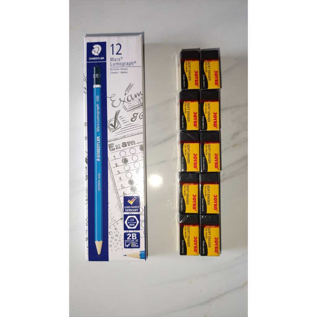 

BISA COD PENSIL STEADTLER 1 PACK [ 12PCS] + PENGHAPUS JOYKO 10 PCS