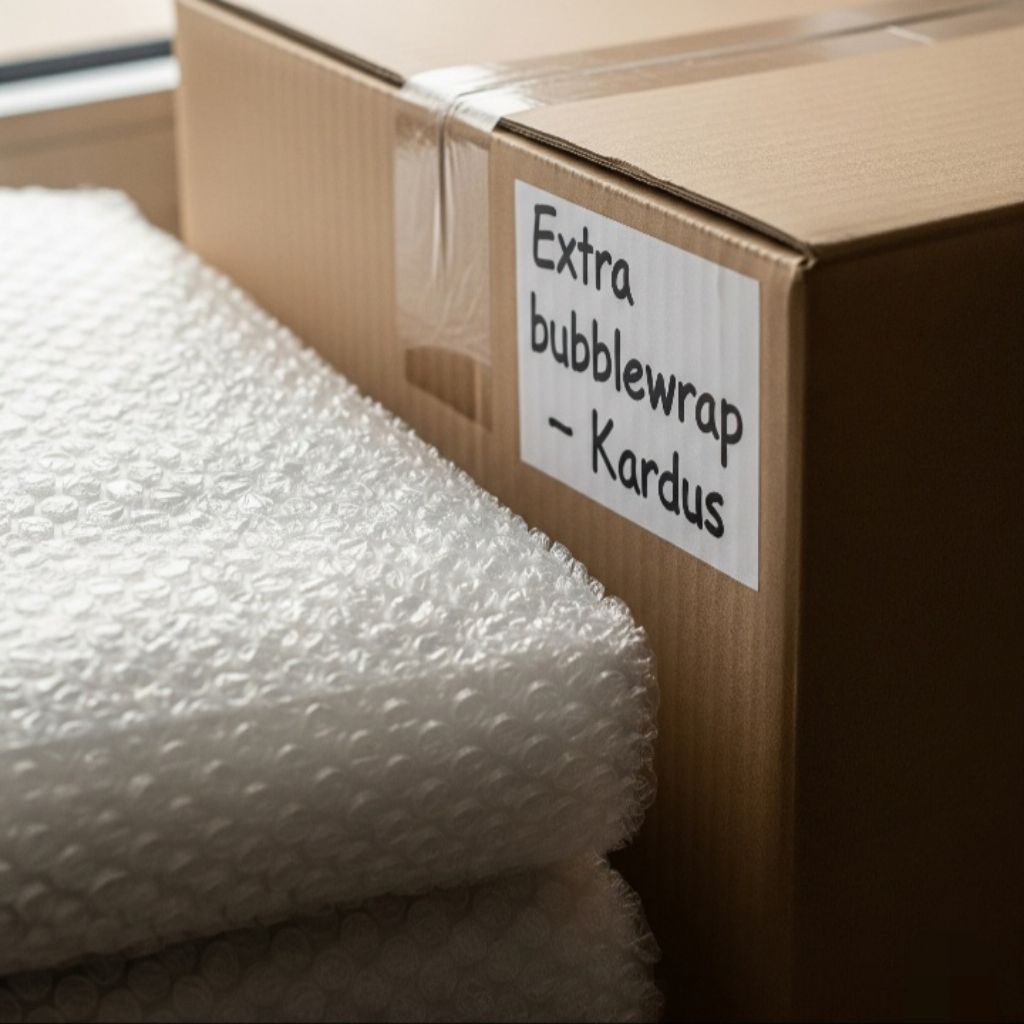 

Extra Bubblewrap + Kardus