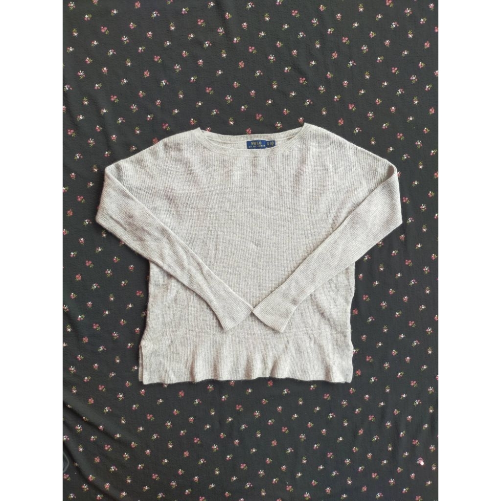 [PEELOVED] Sweater Long Sleeve Polo Grey