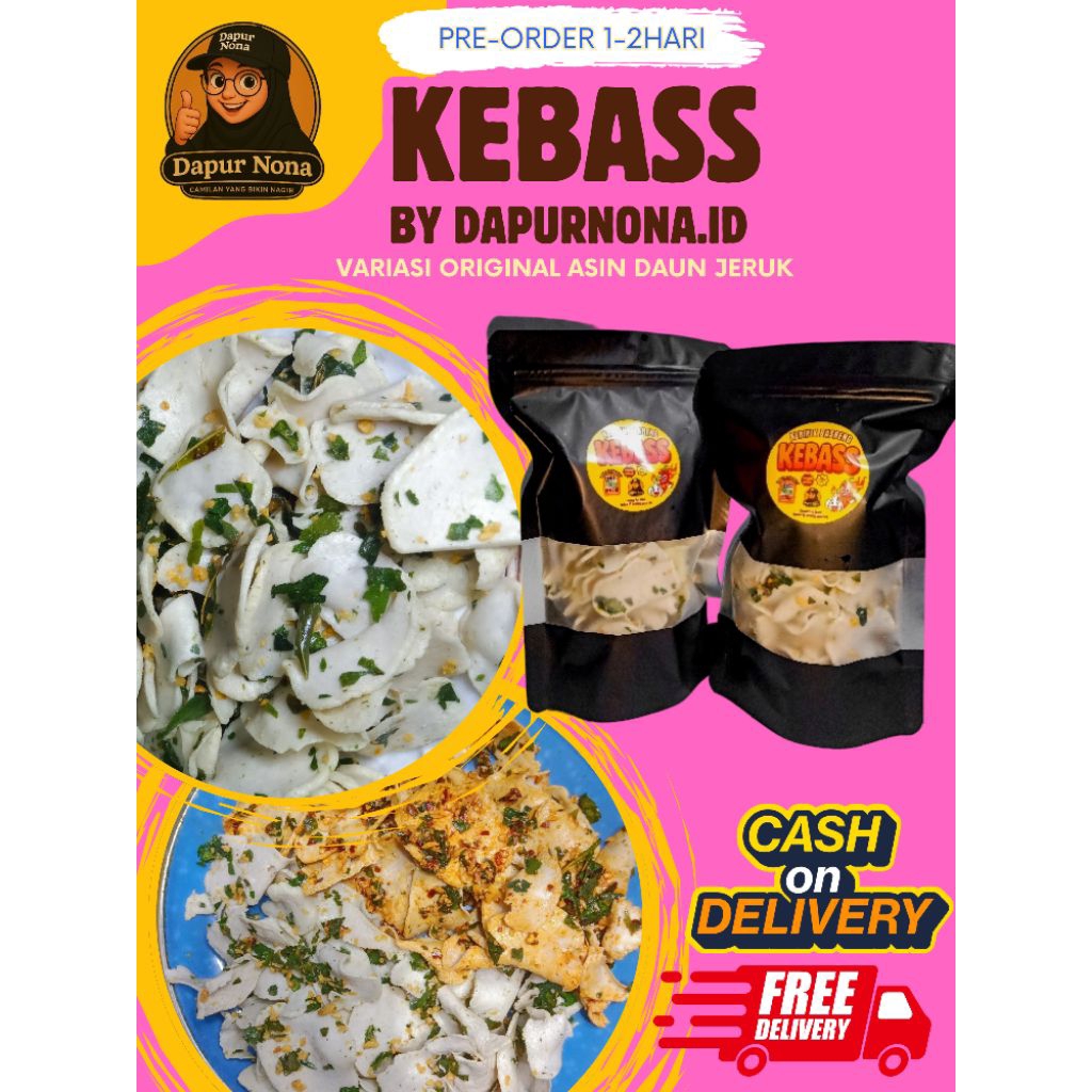 

Keripik Basreng Daun Jeruk Premium Original KEBASS | Renyah & Gurih | Fresh Free Packing Kardus+ Bubble Wrap
