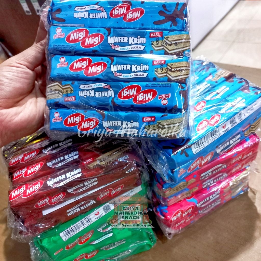 

Migi Migi Wafer Cream 1 Pack isi 10 Bungkus Snack box