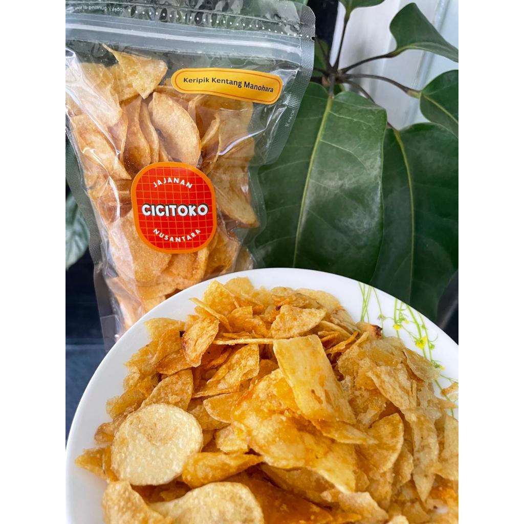 

CICITOKO Jajanan Nusantara - Keripik Kentang Manohara - Size Kecil dan Besar