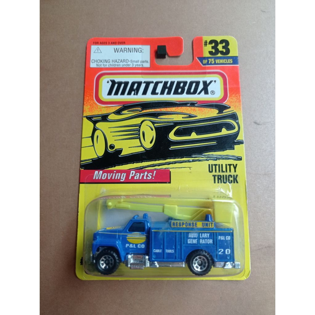 Matchbox Utility Truck - Biru