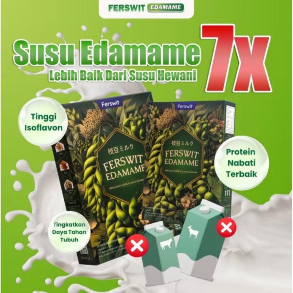 

Susu TERBAIK Ferswit Edamame Jepang Mengatasi Kolestrol, Asam Urat, Nyeri Sendi & Tulang Aman Terbaik