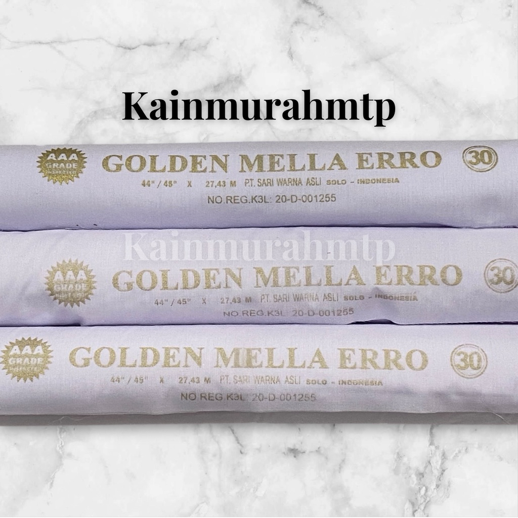 Kain Seragam Sekolah Katun Golden Mella Erro Errow Hero Araw Premium High Quality