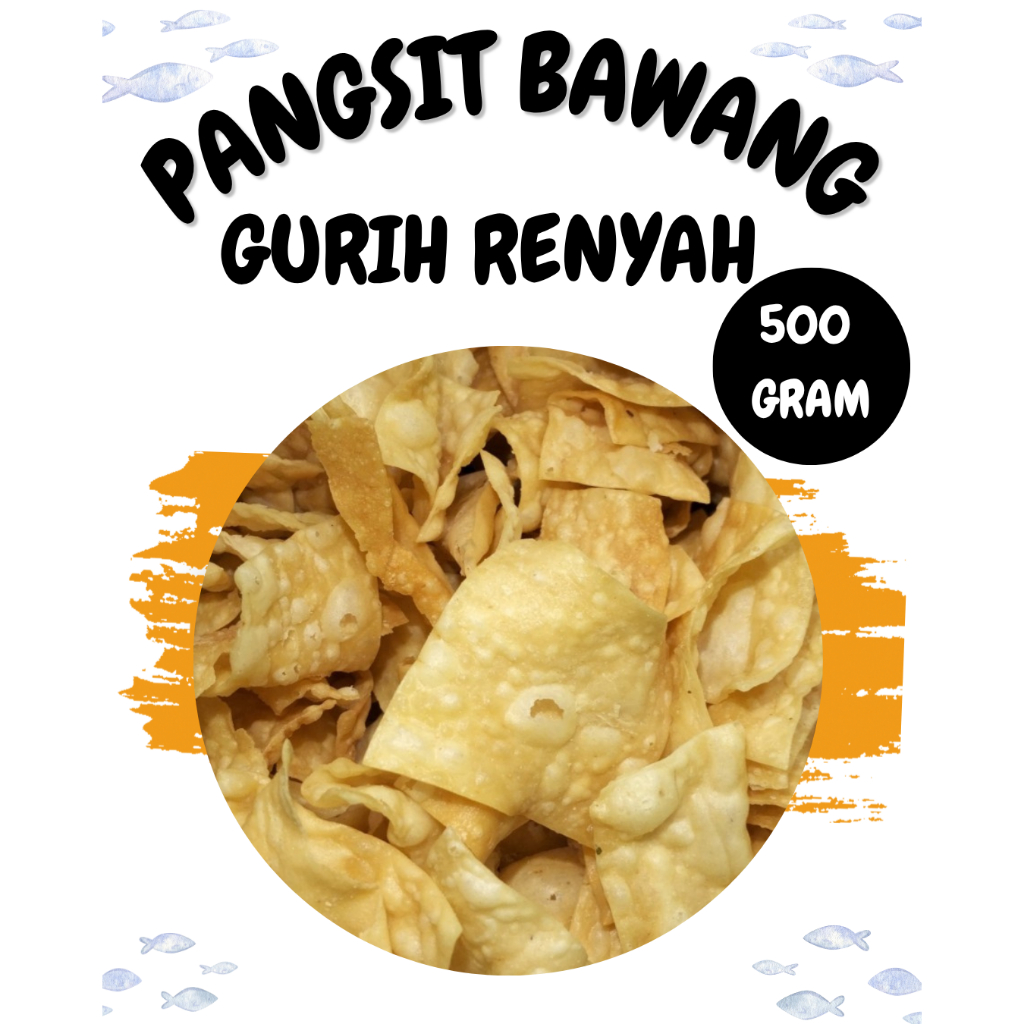 

Keripik Pangsit Cumi cumi Gurih 500 Gram
