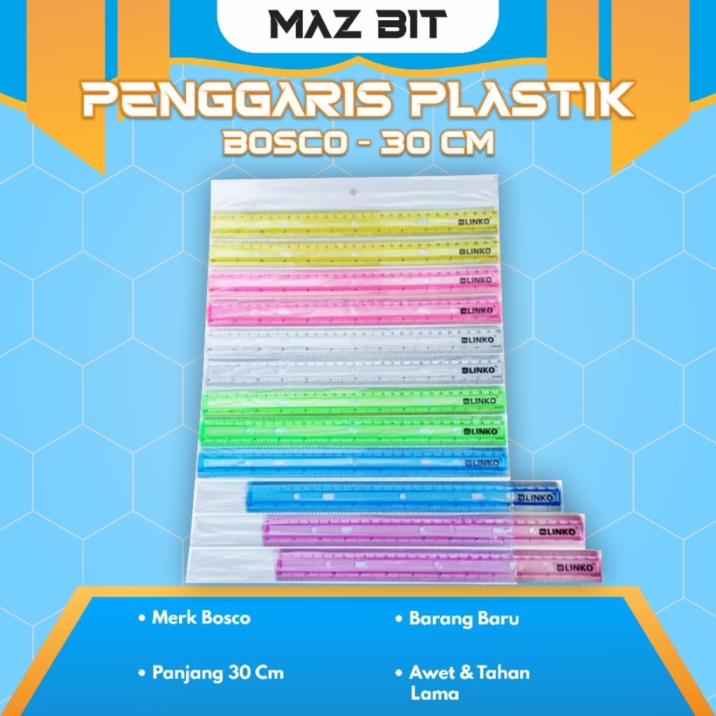

Penggaris Plastik - Linko 30CM