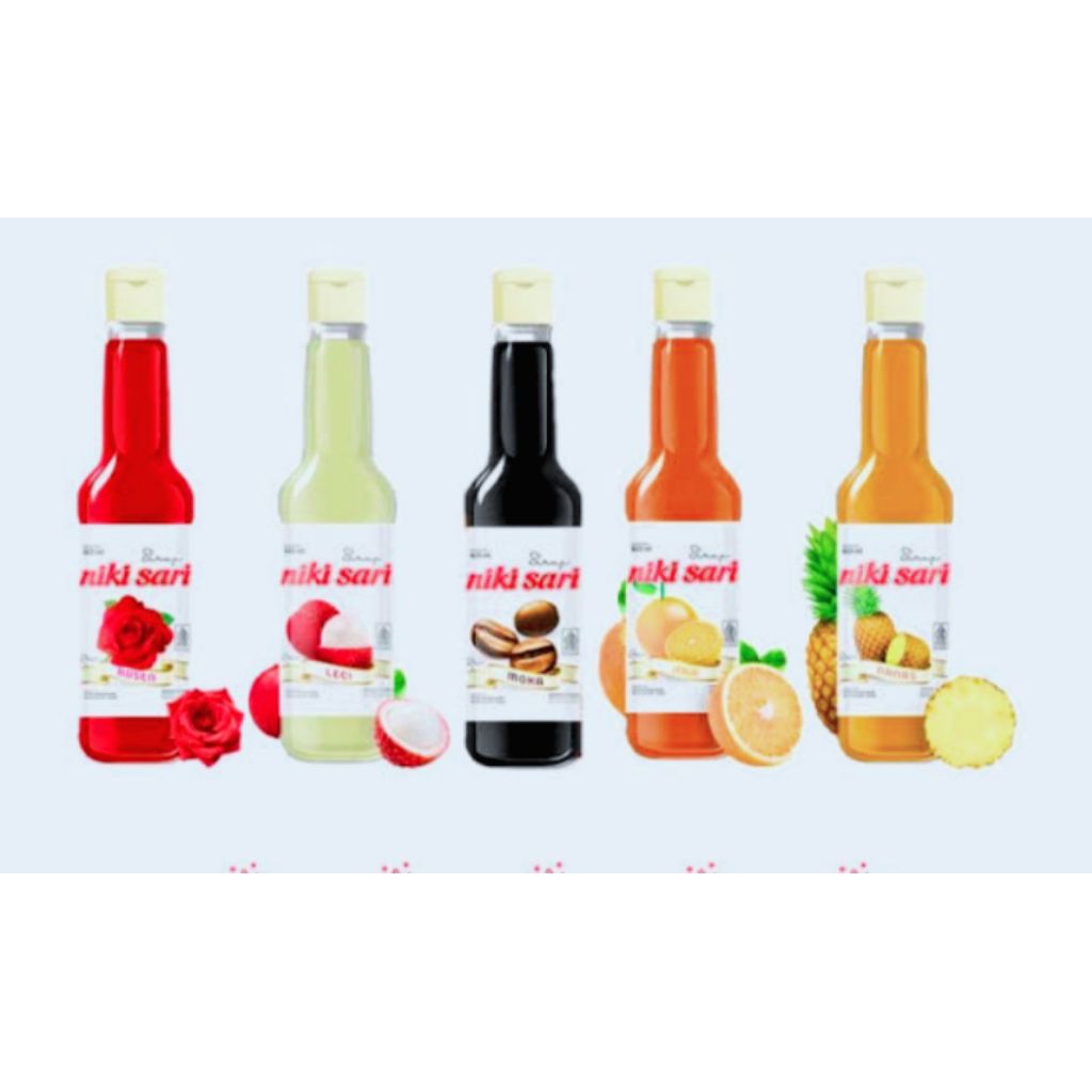 

Sirup Nikisari Botol PET 625 ml - Halal - Varian Rasa Buah Segar