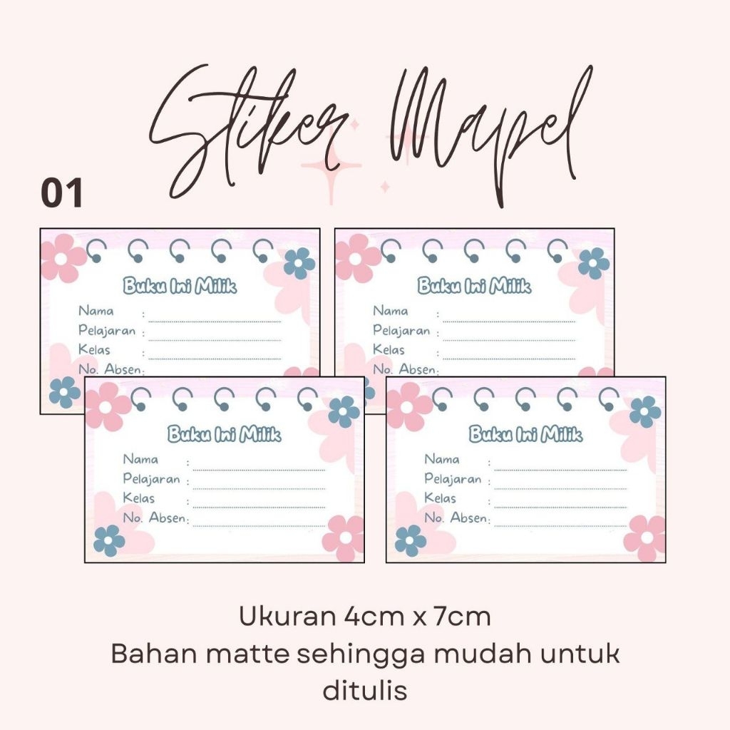 

LILIANASTORE.ID isi 20 - Stiker Mapel SD SMP SMA - Label Buku Pelajaran Sekolah - Stiker Mata Pelajaran
