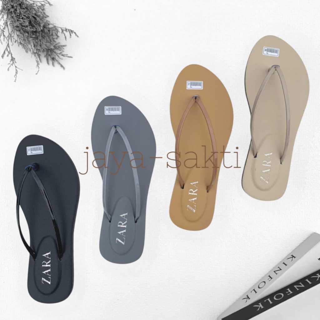 new fashion sandal wanita flat zara antislip staylish