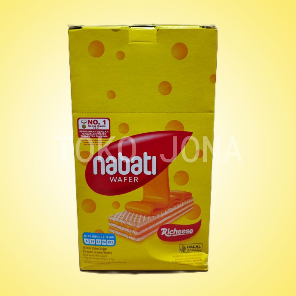 

Nabati Wafer keju box isi 20 pcs