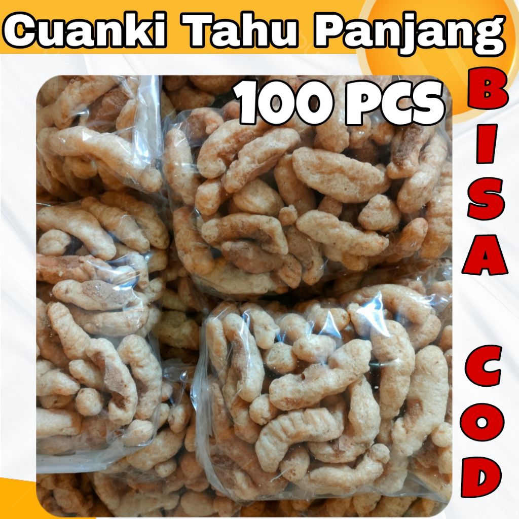 

CUANKI TAHU PANJANG ISI 100 PCS TOPING BOCI SEBLAK