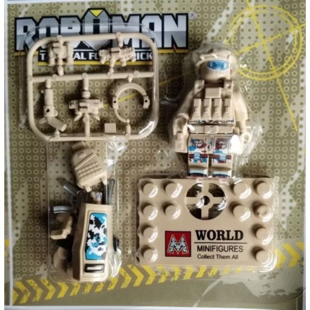 Mainan anak roboman tactical force brick Lego anak isi 3pcs