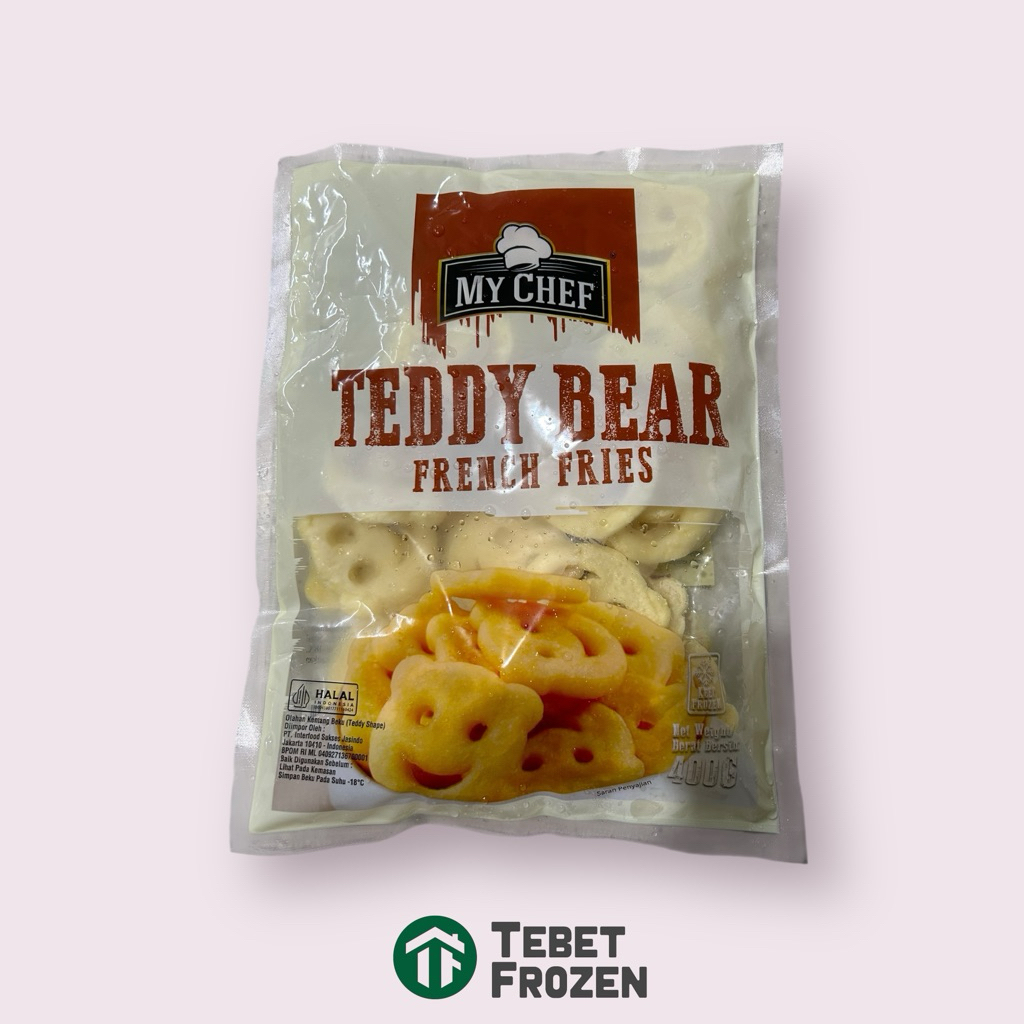 

MY CHEF FRIES TEDDY BEAR 400GRAM - TEBET FROZEN
