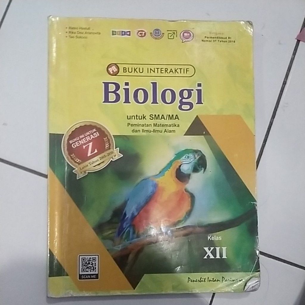 buku LKS PR biologi k13 intan pariwara kelas 12