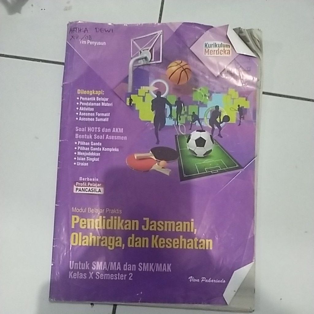 preloved buku PR LKS Viva pakarindo pjok pendidikan jasmani olahraga dan kesehatan Viva pakarindo ke