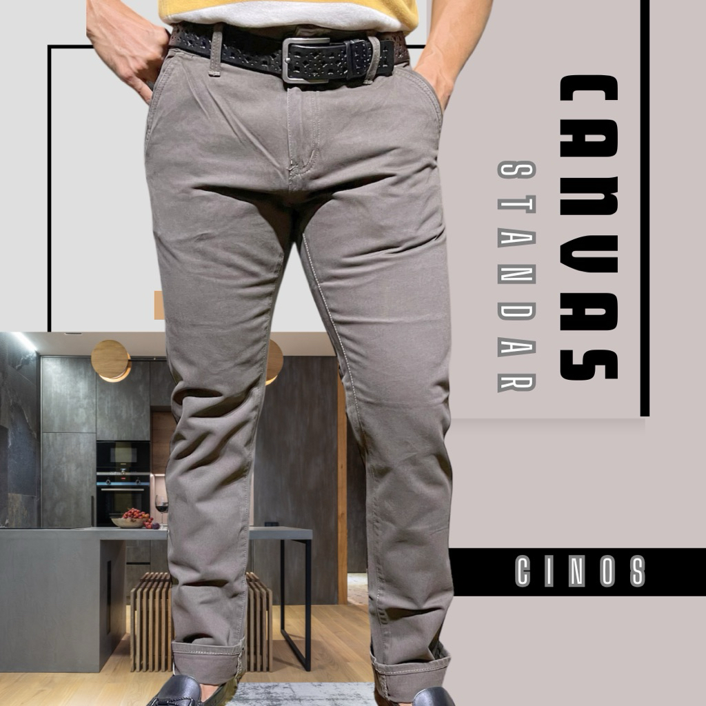 PO 67 O’City Project - Celana Cinos Semi Reguler Fashion Ukuran 28 - 34 Celana Canvas