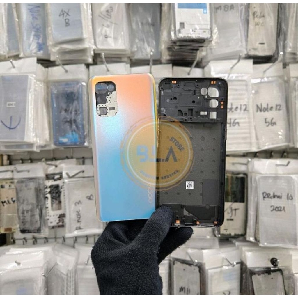 BACK CASING - KESING - CASING BACKDOOR + BEZEL FULLSET OPPO RENO 6 4G