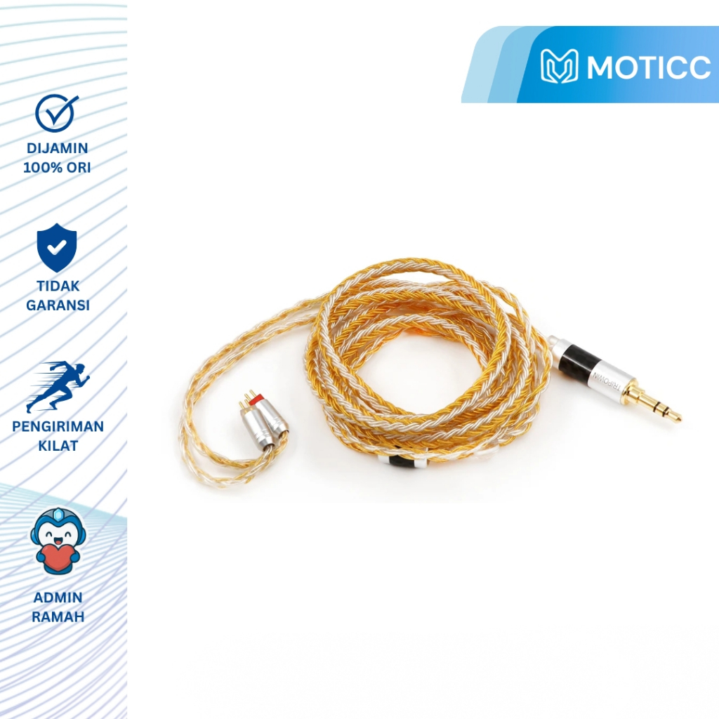 TRIPOWIN ZONIE 16 Core Silver Plated Copper Upgrade Cable Kabel IEM