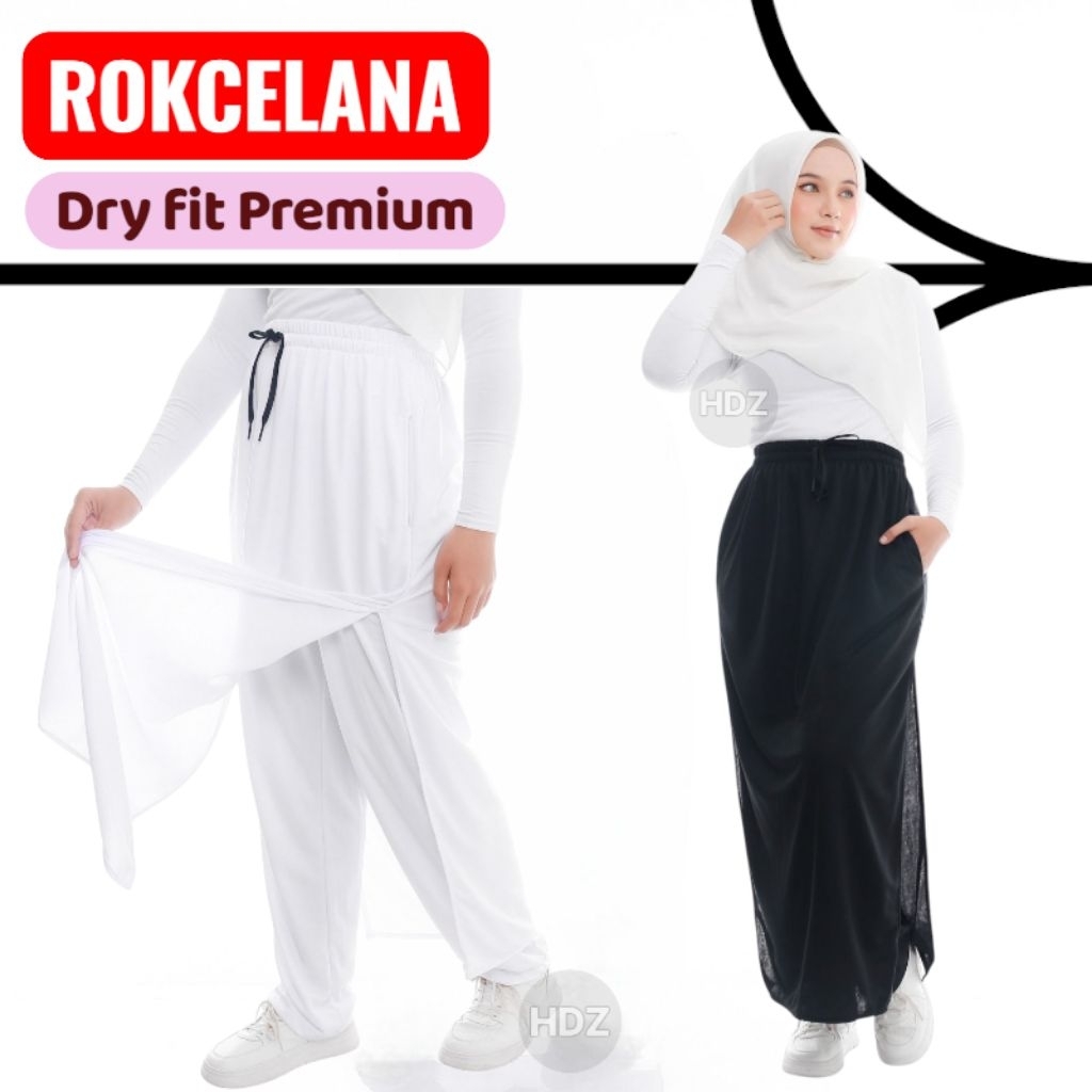 Rocela Rok Celana Wanita Syari Sport Dryfit Adem menyerap Keringat