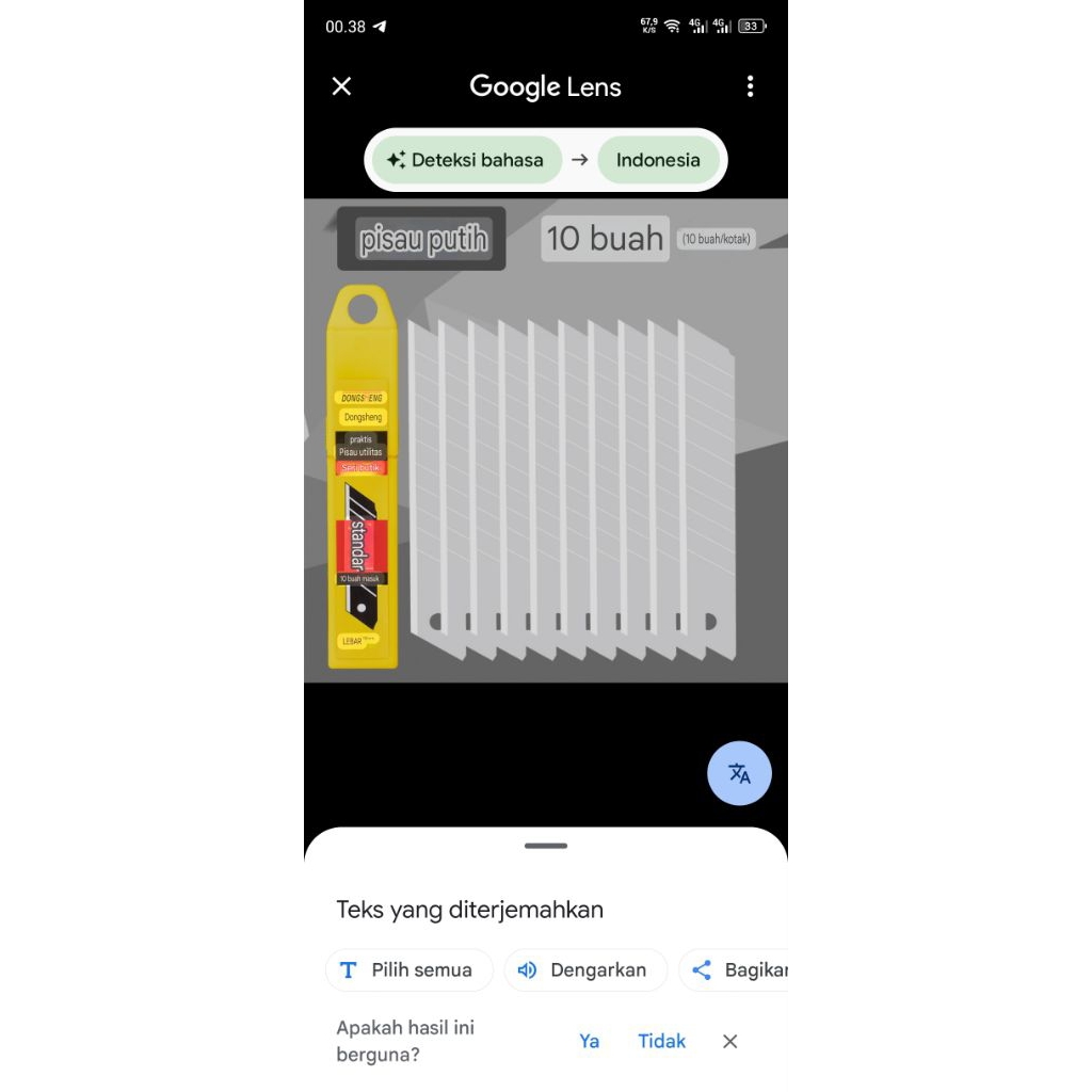 

(isi 10pcs) Isi Ulang Cutter Besar Tajam, Tidak Mudah Karatan