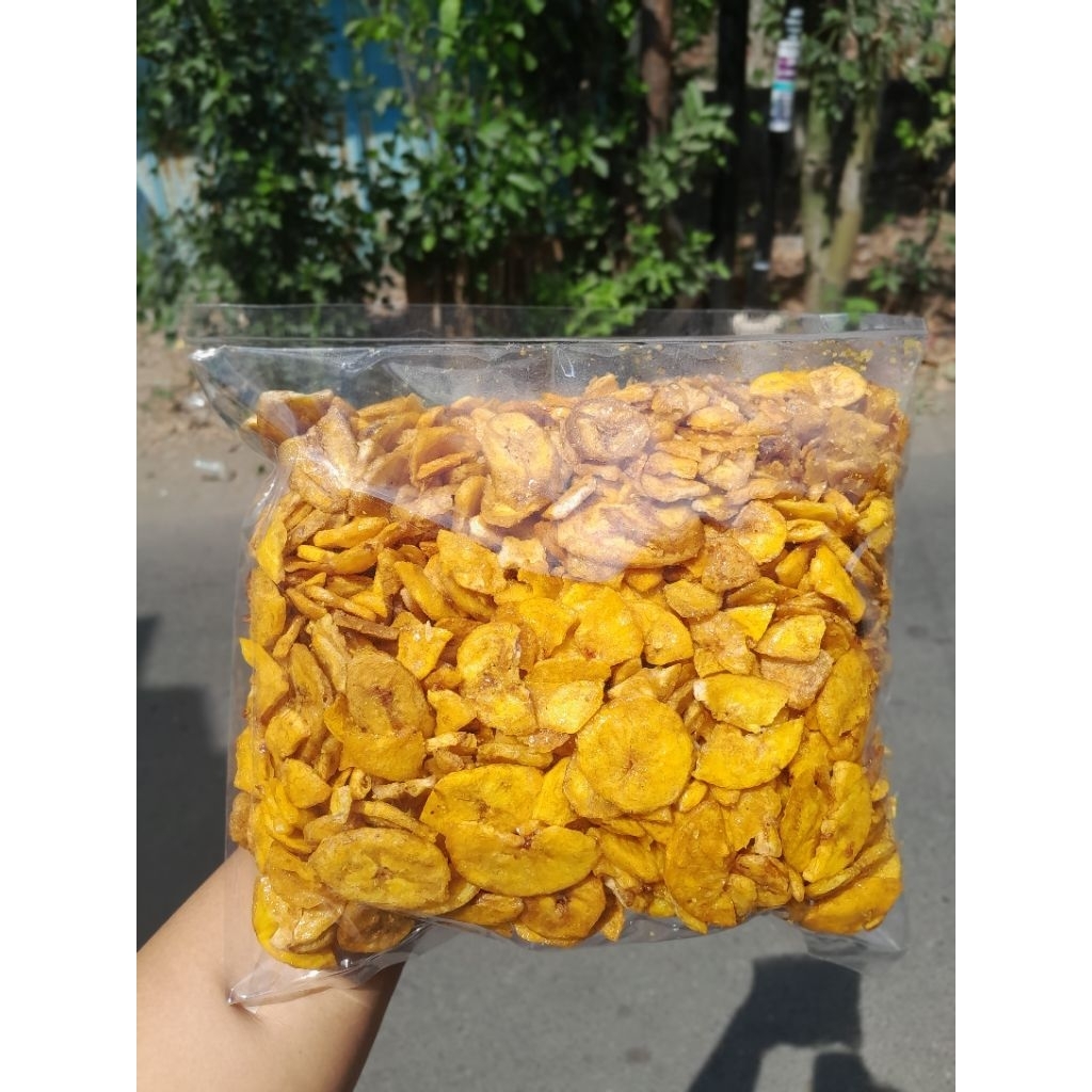 

Rempesan Kripik Pisang Manis enak renyah 500gr