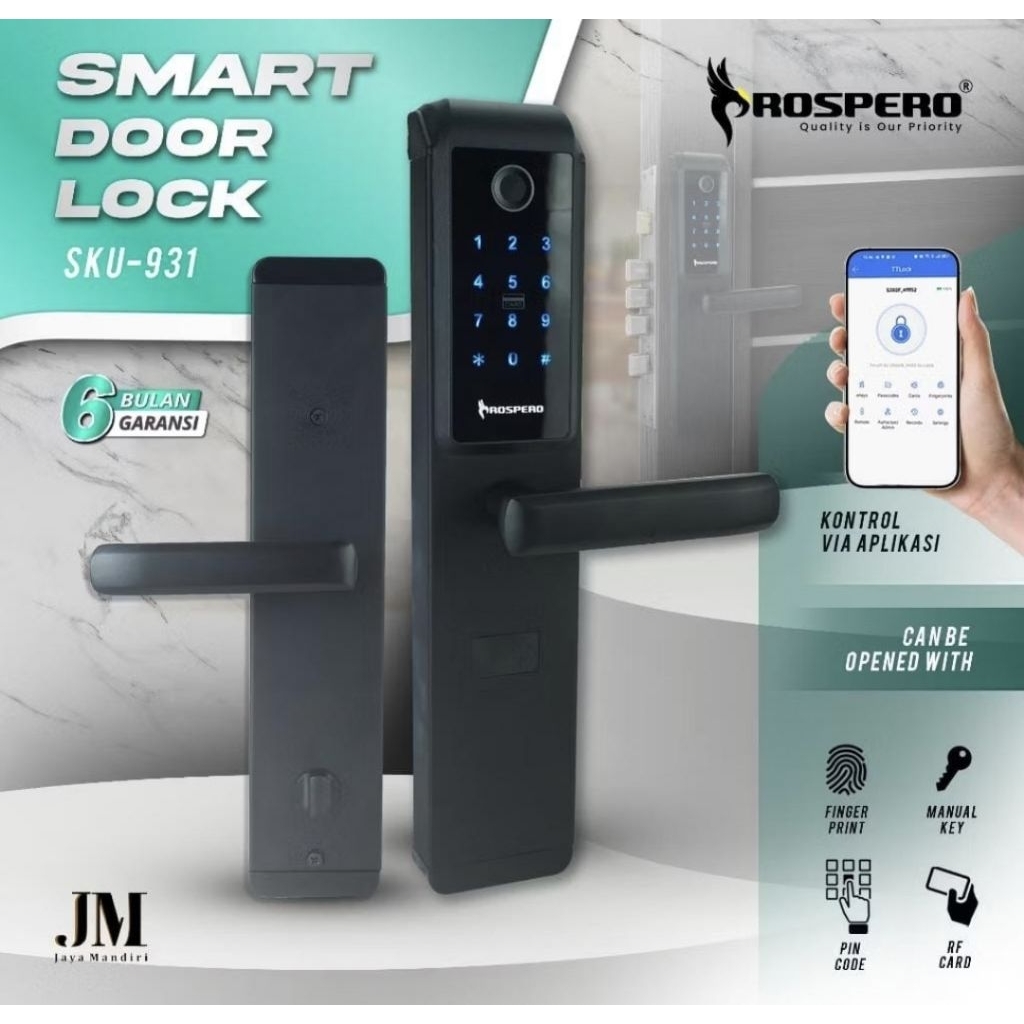 KUNCI RUMAH DIGITAL | SMART DOOR LOCK | PINTU FINGERPRINT