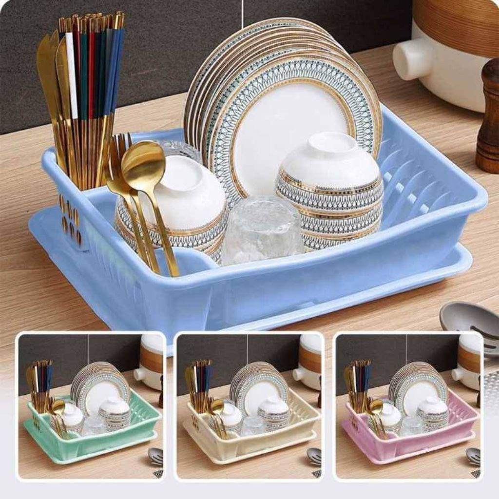 Tempat Pengering Cuci Piring Gelas Sendok – Rak Piring Tempat Piring Basah Serbaguna - Rak Piring Pl