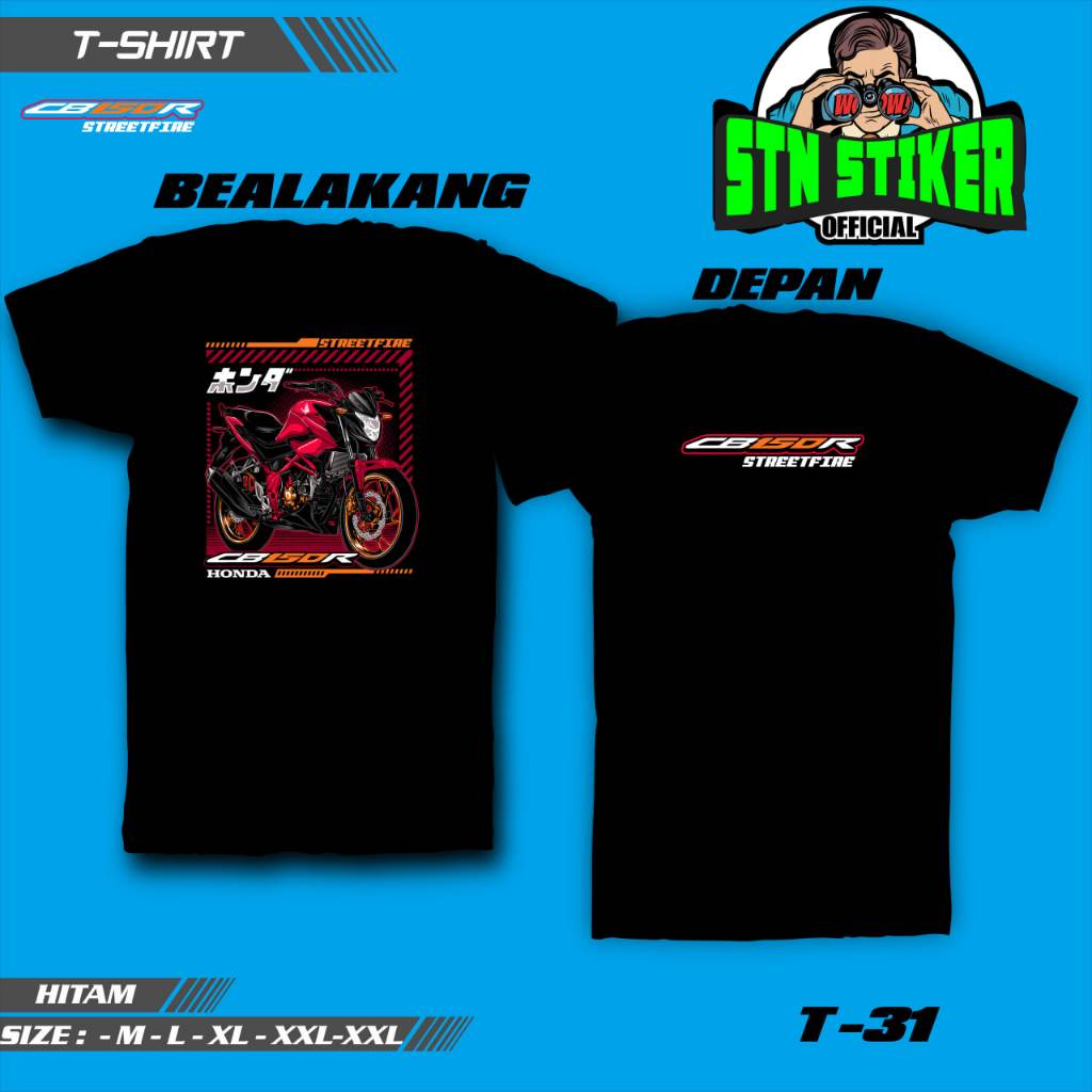KAOS CB 150 R.01 New Promo T-Shirt / Kaos Oblong / Kaos Distro /Kaos CB 150 R.01 /Full cotton 30s DE