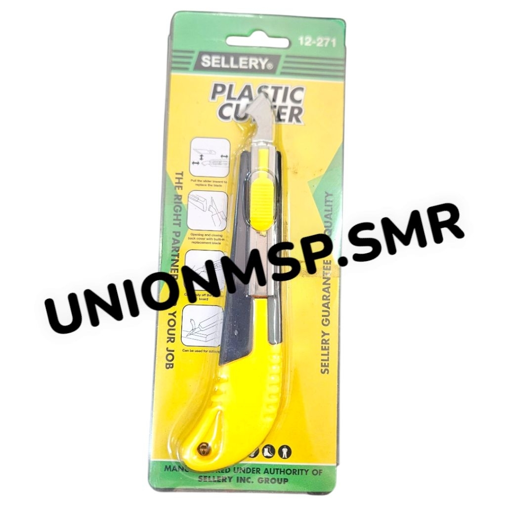 

SELLERY 12-271 Plastic Cutter - Pisau Potong Akrilik Mika Plastik Serbaguna Cutter Profesional Tajam Original
