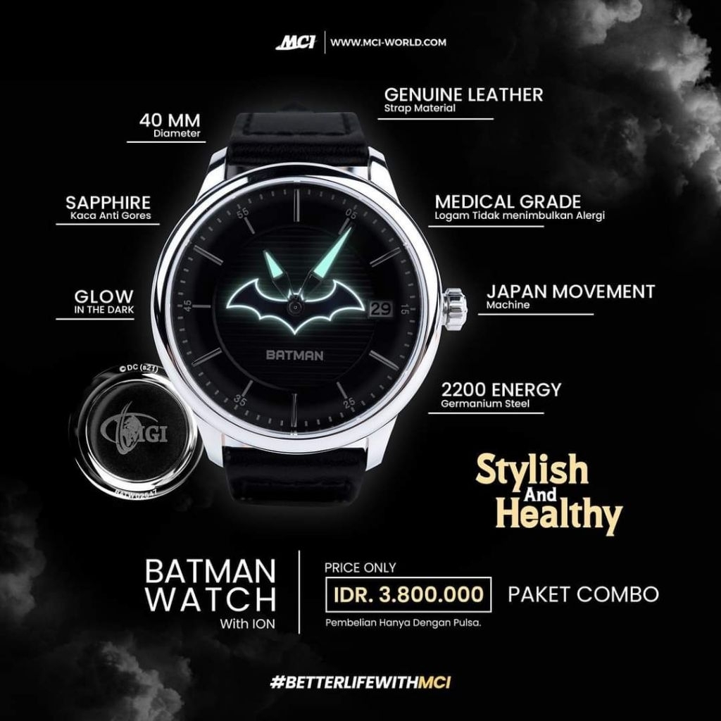 BATMAN WATCH / JAM TANGAN BATMAN