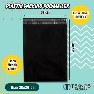 

[100PCS] PLASTIK POLYMAILER TEBAL - PLASTIK PACKING HITAM READY STOCK