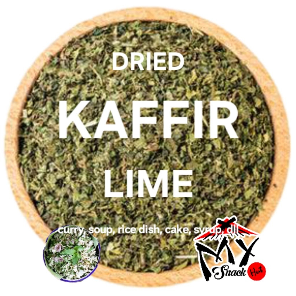 

KAFFIR LIME FLAKES 100GR DAUN JERUK PURUT KERING REMPAH BUMBU DAPUR TABURAN SNACK PEDAS BASRENG NASI