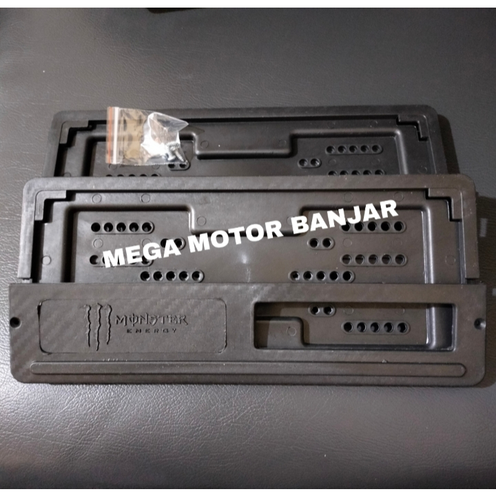 plat nomor monster carbon plat nomor motor tempat plat nomor sepasang