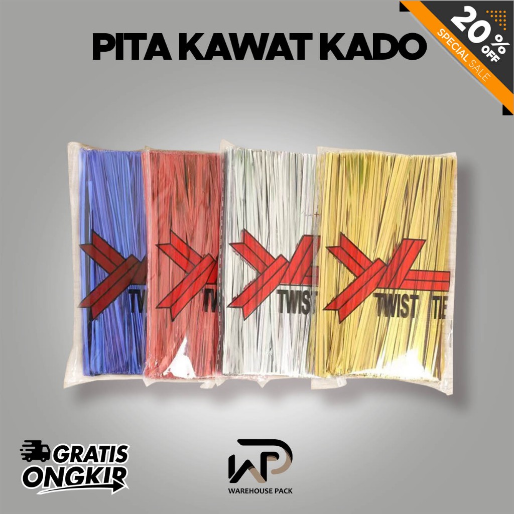 

[ 800 PCS ] Pita Kawat Kado | Kawat Metalik Souvenir | Twist Ties | Pita Kawat Panjang 6 cm, 8 cm,10 cm,12 cm,15 cm
