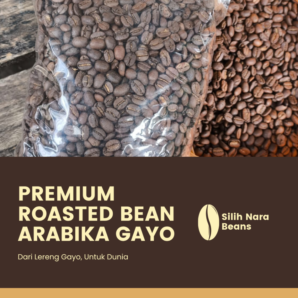 

Roasted Beans Arabika Aceh Gayo | Kopi Aceh Gayo Premium | Cocok untuk roaster & UMKM