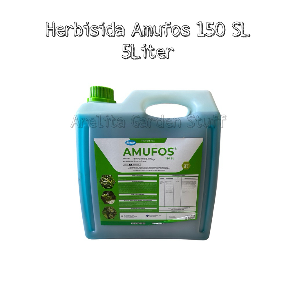 Racun Rumput / Herbisida Amufos 150SL 5Liter untuk lulangan