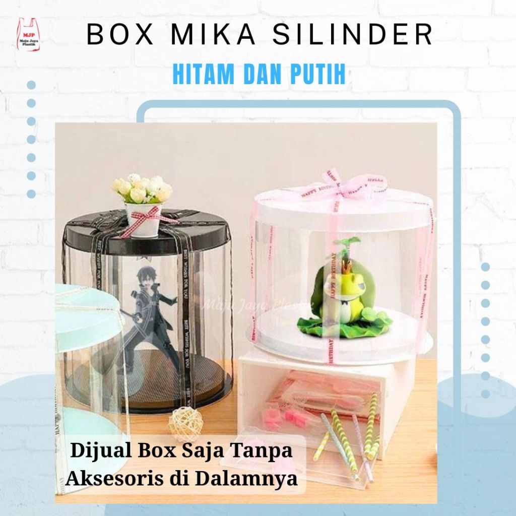 

Box Mika Kue Tabung Tart Bulat Money Cake Transparan Lingkaran Silinder Hampers Seserahan Sangjit