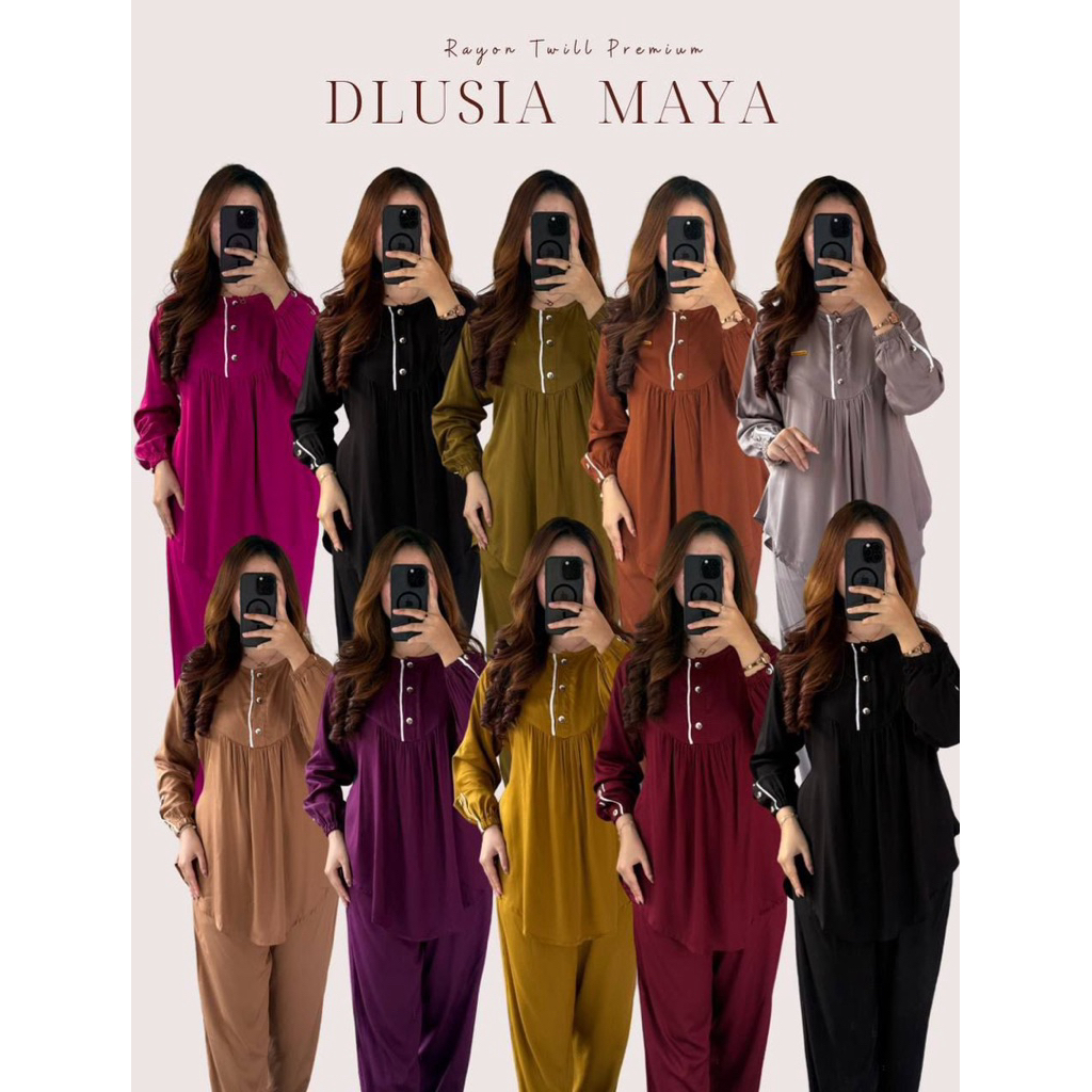 DLUSIA SETELAN CELANA MAYA, Twill Premium by Dlusia Dress