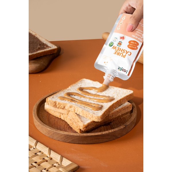 

Loofit Peanut Butter / Selai Kacang Pure Cashew Pouch 100g Tanpa Gula Tambahan Lembut & Organik